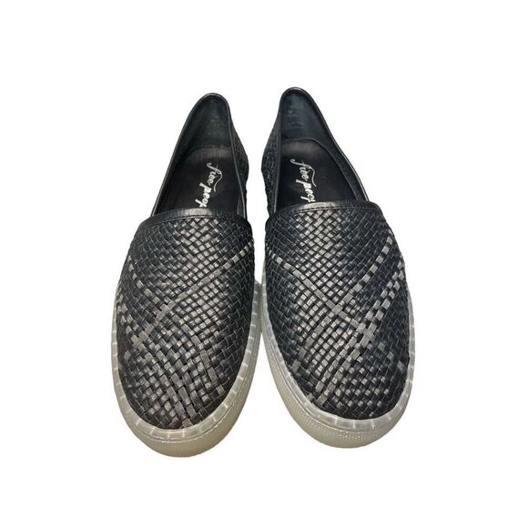 Free People Women's Santorini Slip-On Sneaker Black Combo Shoes Size 8 US 38 EUR - Picture 3 of 7